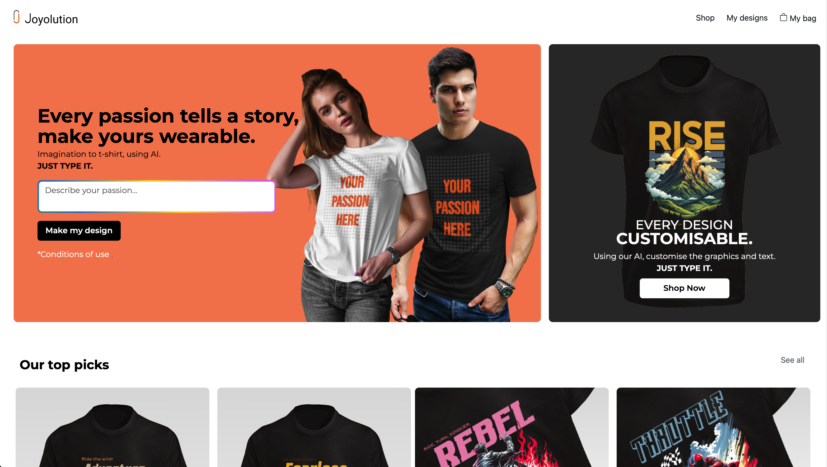 AI T-shirt designer